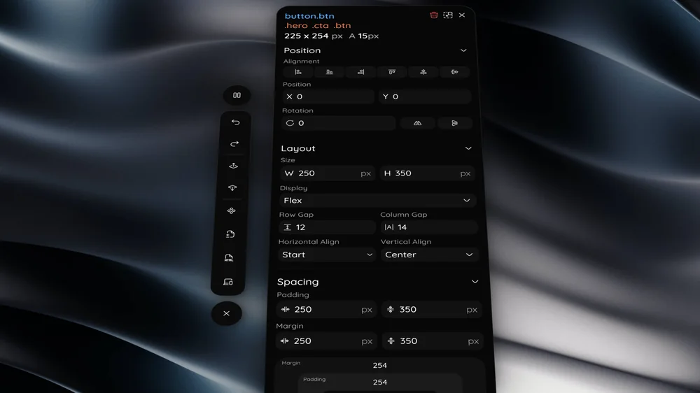 design.inspect, a visual CSS editor