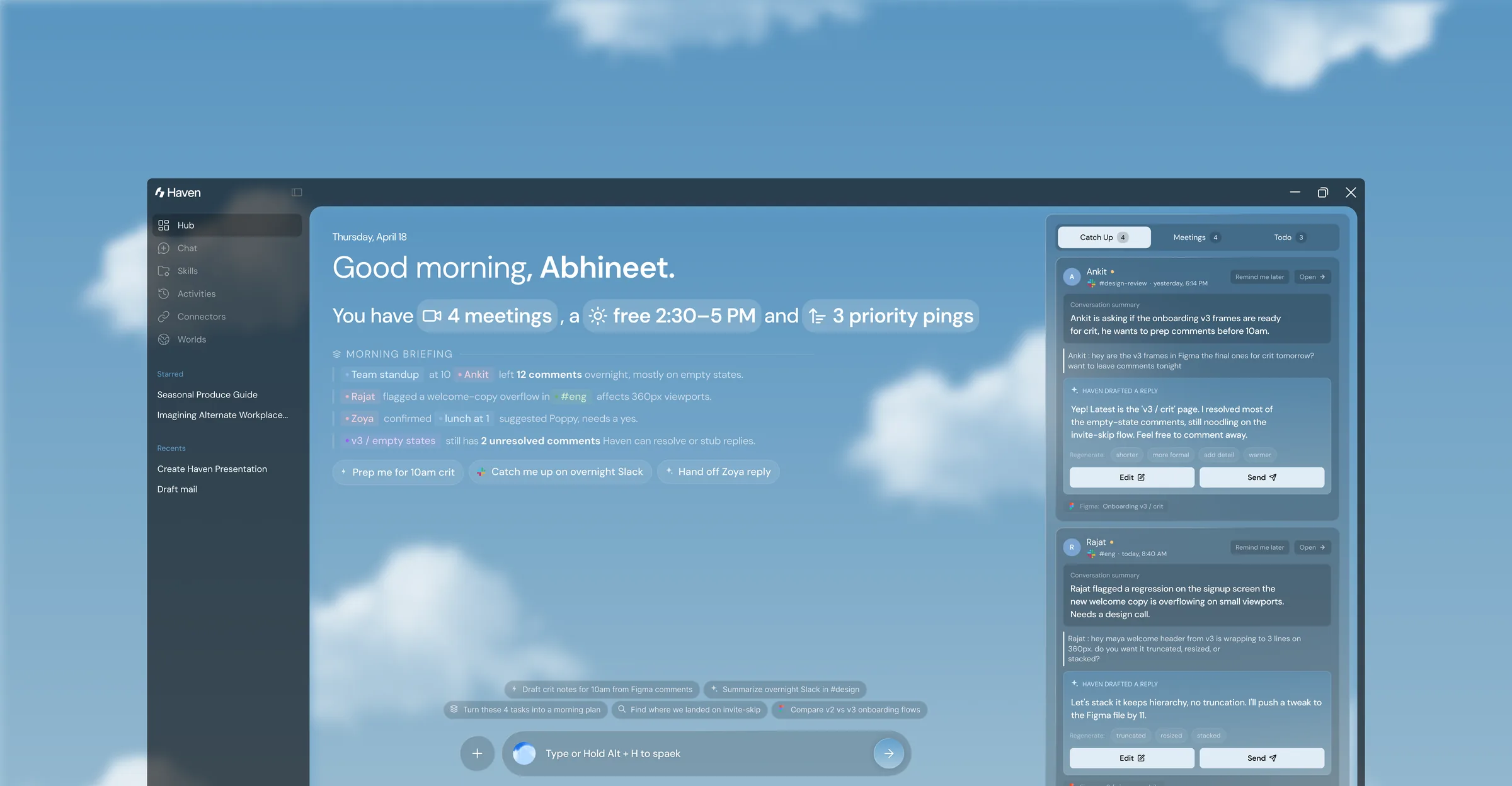 Haven, ambient AI assistant