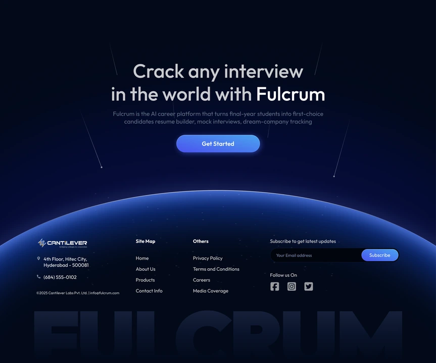 Portfolio footer wordmark